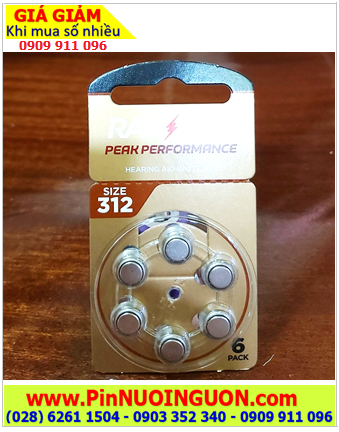 Pin máy trợ thính Rayovac PR41 /Pin 312, Pin máy điếc Rayovac PR41 /Pin 312 chính hãng _Xuất xứ ANH